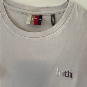 Kith Light Lilac Tee with Embroidered Logo